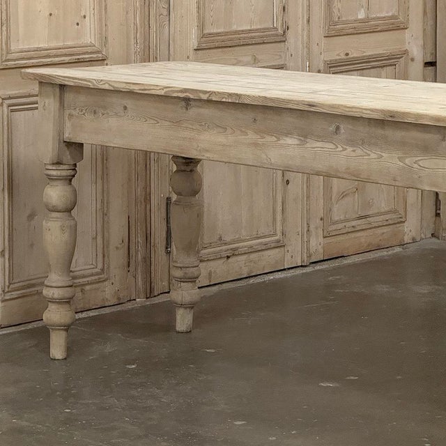19th Century Stripped English Pine Dining Table For Sale - Image 18 of 18