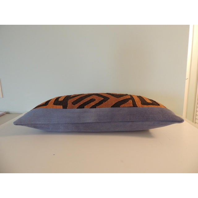 Vintage African Long Bolster Decorative Pillow 13 X 25 For Sale - Image 4 of 5
