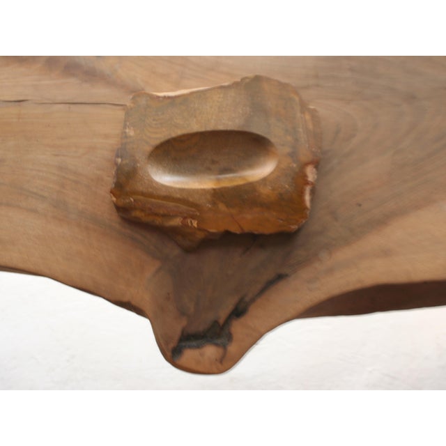 Spanish Fossil Wood Ashtray, 1970s For Sale - Image 4 of 8