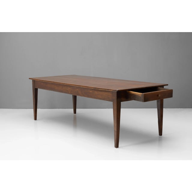 Pine Top Farm Table, 1880s For Sale - Image 4 of 8