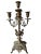 1940s 1940s Brass Candelabra Pair With Five Arm Design in Rococo Style For Sale - Image 5 of 12