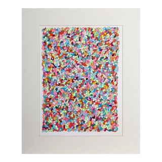 Populated 2, Francis Schanz Ink and Marker on Paper, Signed in Pencil For Sale