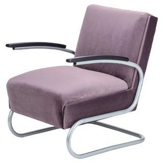 Czechoslovakian Model S411 Armchair from Mücke Melder, 1940s For Sale