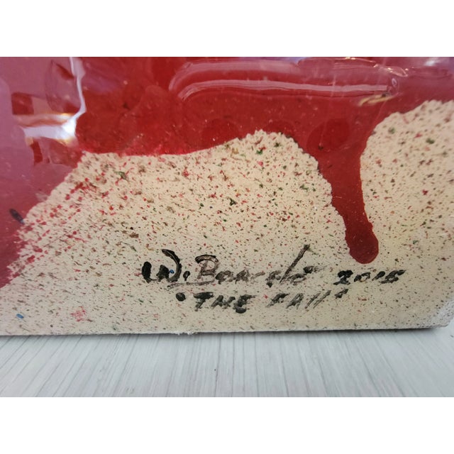 2010s W. Barccli, "The Fall" 2015 Abstract Painting For Sale - Image 5 of 5