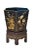 Chinoiserie Vintage Ebonized Chinoiserie Jardiniere/Planter and Base For Sale - Image 3 of 5