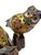 Metal Vintage Chinese Cloisonné Owls on Wood Stump Bases - A Pair For Sale - Image 7 of 12