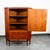 Mid Century Danish Modern Corner Cabinet Unit Teak MCM Denmark Large 3 Drawers For Sale - Image 4 of 12