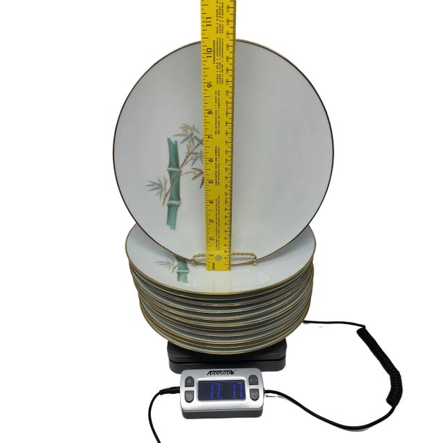 1960s Dinner Plates Noritake China Oriental 6341 Made in Japan 1960s Vintage Tableware - Set of 11 For Sale - Image 5 of 7