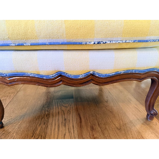 French Country Bergere Chairs For Sale - Image 3 of 5