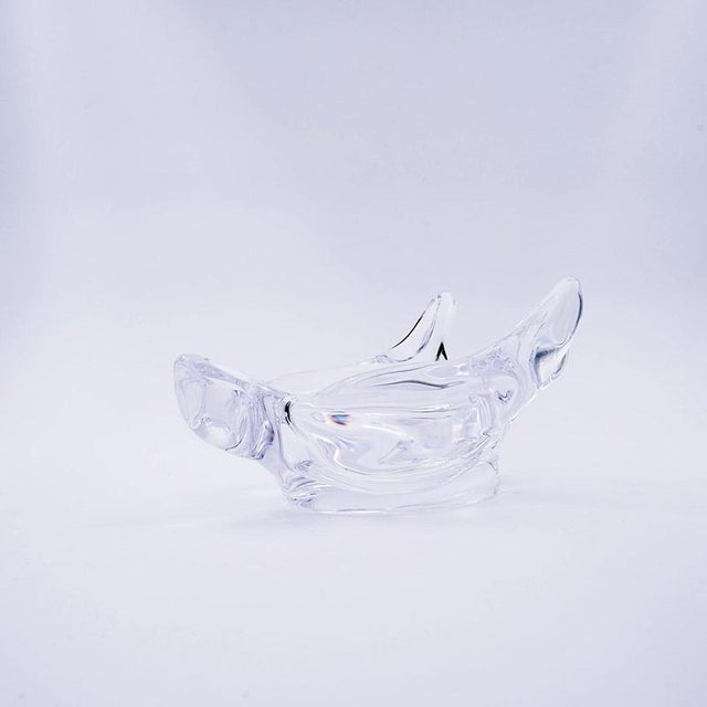 Vintage Hirondelle Pocket Tray in Crystal from Bayel For Sale - Image 6 of 9