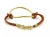 Contemporary Slane & Slane Fenestra 18k Gold Open Ring Suede Cord Toggle Bracelet For Sale - Image 3 of 6
