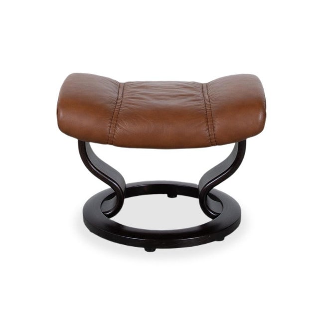 Set of Consul Armchair and Ottoman in Cognac Leather from Stressless For Sale - Image 17 of 18