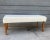 Lee Industries Ivory White Shearling upholstered bobbin legged bench. This is a newer bench made by Forty West was...