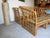 Vintage Ficks Reed Style Bamboo Rattan Sofa With Floral Print Upholstery/ Sold For Sale - Image 12 of 12