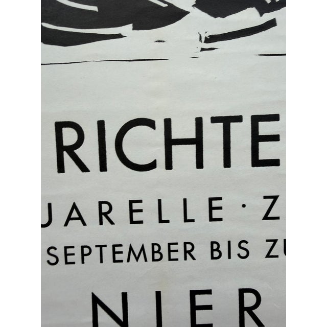 Paper Heinrich Richter (1920–2007), Pärchen, Galerie Nierendorf Berlin, 1974, Vintage Exhibition Poster, Printed in Germany For Sale - Image 7 of 10
