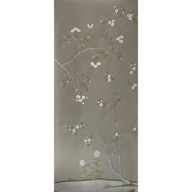 Chinoiserie Wallpapers Hand Painted Artwork Mural Panel - 6 Panels For Sale - Image 11 of 12