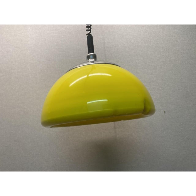 Space Age Mushroom Ceiling Lamp in Yellow by Cosack, 1960s For Sale - Image 6 of 18