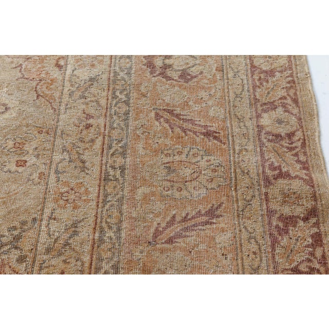 Authentic Early 20th Century Indian Handmade Wool Rug For Sale - Image 10 of 12