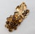 Vintage 1960s Signed Napier Goldtone Faux-Topaz Grape Cluster Brooch For Sale - Image 10 of 10
