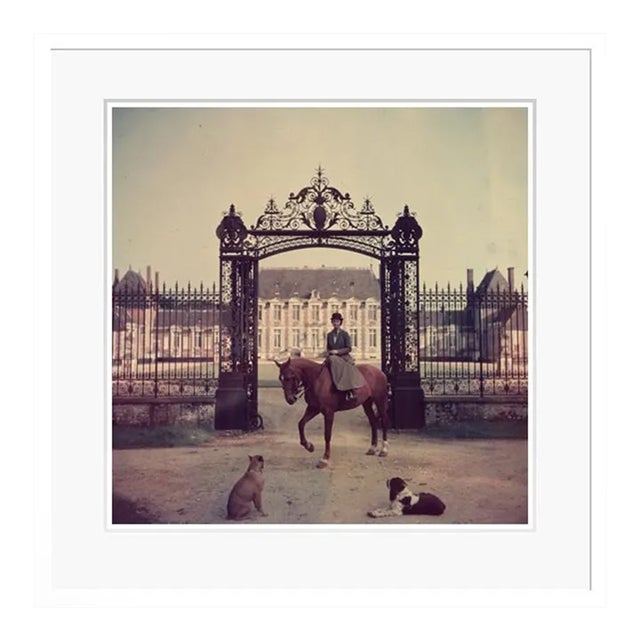Equestrian Entrance 1957 Slim Aarons White Framed C-Print For Sale