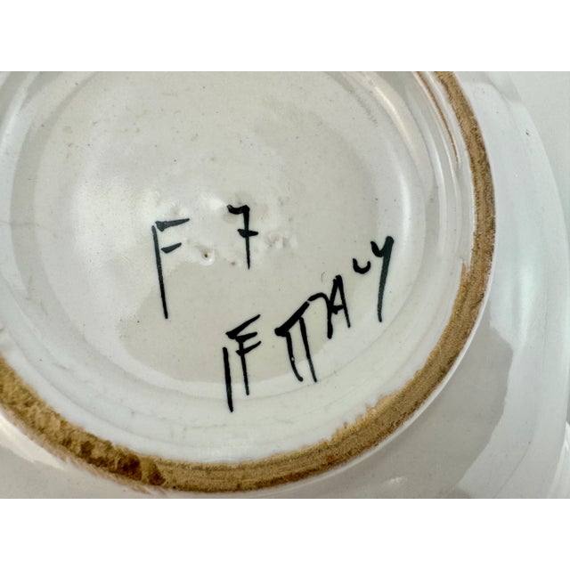 Vintage Italian Hand Painted Decorative Bowl For Sale - Image 12 of 12