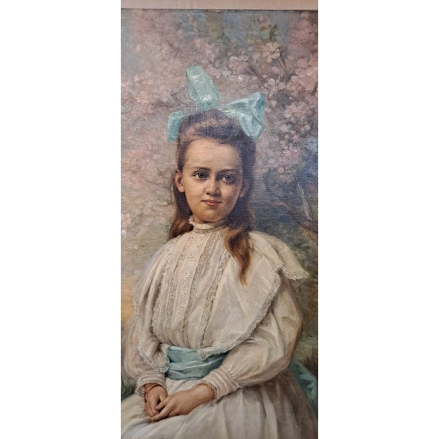 Portrait Painting of Young Girl by Dana Coomans For Sale In San Francisco - Image 6 of 6