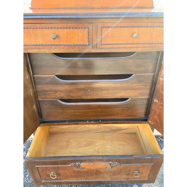 Vintage Queen Anne Style Highboy Chest by Helmers Makers of Fine