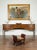 Brown Petite English 1920s X-Form Leather Stool with Out-Scrolling Arms and Nailheads For Sale - Image 8 of 11
