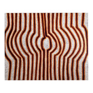 Large Abstract Dreamtime Aboriginal Painting by Eileen Napatjarri For Sale