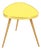 Mid-Century Kidney-Shaped Yellow Plant Stand, 1960s For Sale