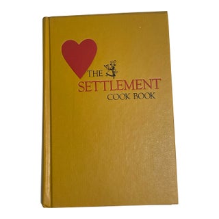 The Settlement Cook Book - Gold and Red Kitchen Vintage Decor For Sale