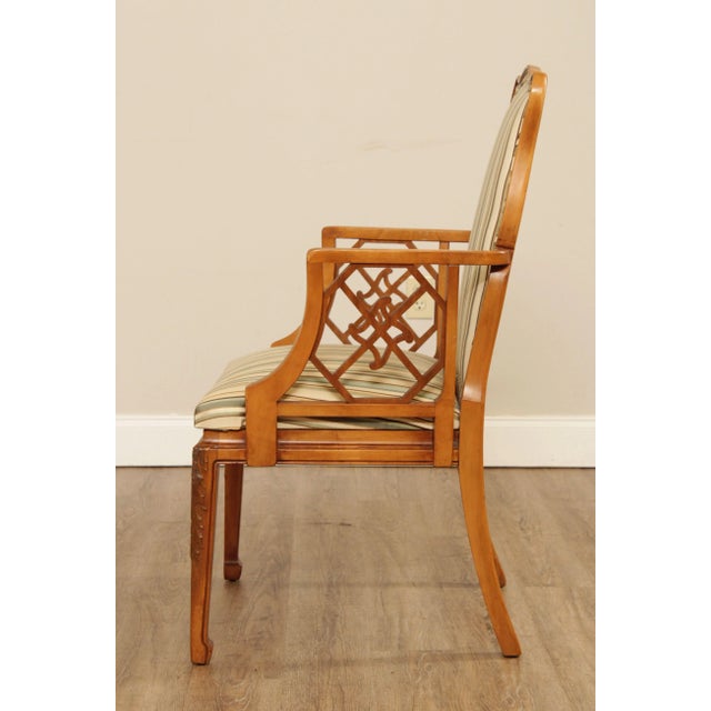 George III Style Vintage Custom Armchair For Sale - Image 9 of 13