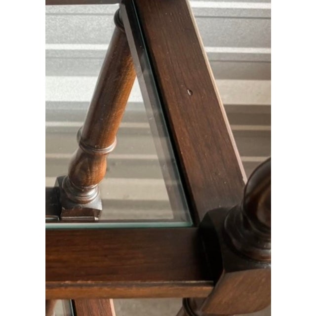 Vintage Pennsylvania House Solid Cherry Wood Étagère Display Shelf With Drawer For Sale - Image 15 of 16