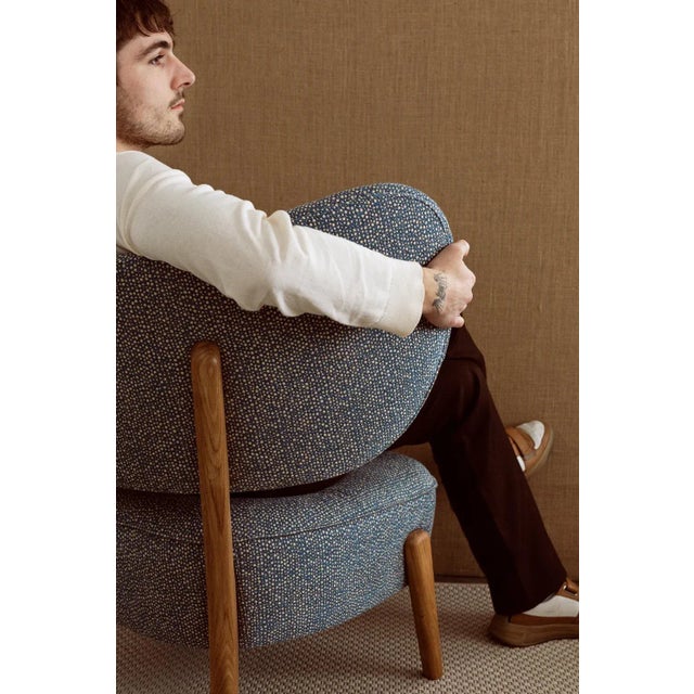 Not Yet Made - Made To Order Set of Jennifer Shorto / Kongaline & Seafoam Tmbo Lounge Chairs by Mazo Design For Sale - Image 5 of 6