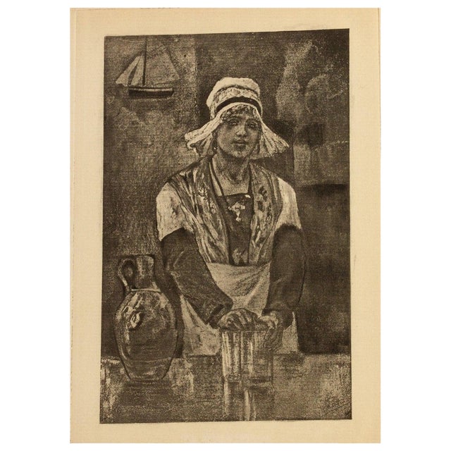 Felicien Rops, Figurative Scene, Original Etching, 19th Century For Sale