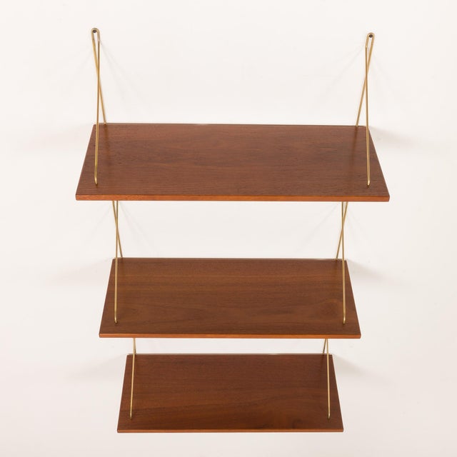 1960s Mid-Century Modern Danish Floating Shelves in Teak, 1960s, Set of 3 For Sale - Image 5 of 11