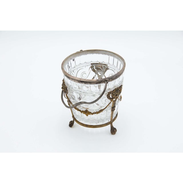 Cut Glass Ice Bucket For Sale - Image 4 of 5