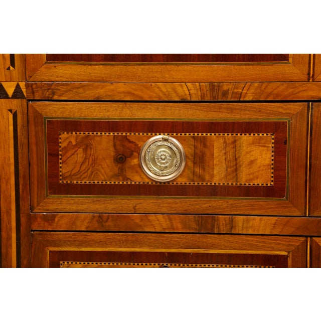 French Louis XVI Style Inlaid Commode For Sale - Image 3 of 5