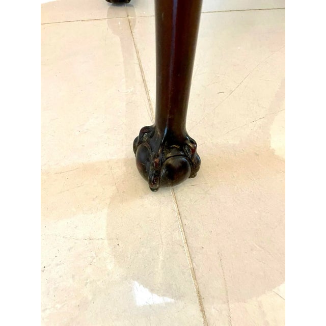 Antique Carved Mahogany Centre Table For Sale - Image 9 of 10