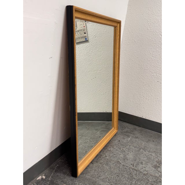 Bespoke Giltwood Beveled Wall Mirror For Sale - Image 4 of 12
