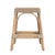 Robias 24.5 in. Seat Height Rectangular Rattan Backless Counter Stool with Footrest, Tan/White Stripe/ Natural Rattan Frame For Sale In Chicago - Image 6 of 8