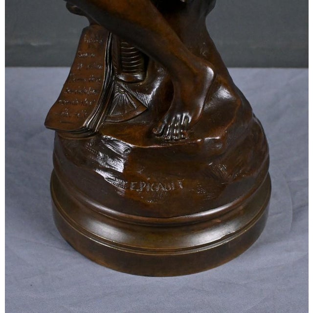 E. Picault, Progress Sculpture, Late 19th Century, Bronze For Sale - Image 11 of 18