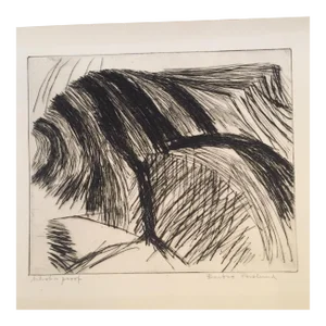 "Waves" Original Dry Point Etching