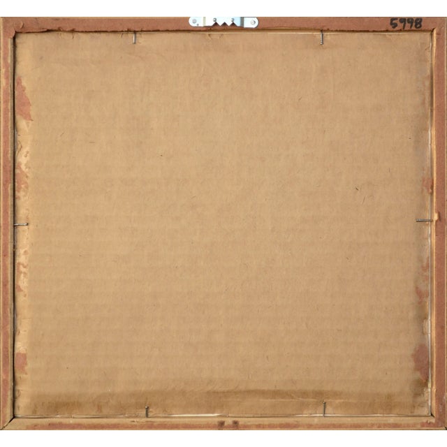 Blue Barn in Autumn - Small Country Landscape With Tree by M. Lemieux For Sale - Image 8 of 8