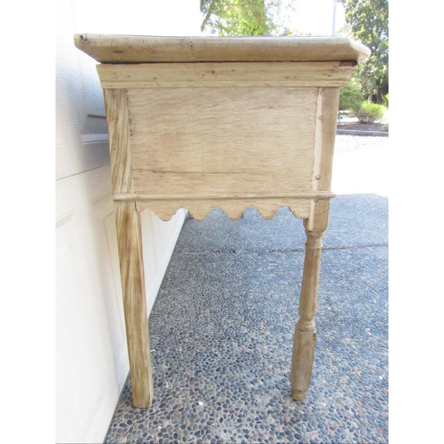 Antique English Weathered and Bleached Oak Dresser Base For Sale - Image 10 of 18
