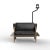 Cinque Black Armchair by Giovanni Agliottone For Sale - Image 11 of 11
