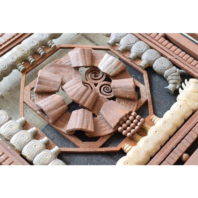 Entry door in ironwork, combining metal and bronze, coming from the factory of Soiles in Lyon and manufactured by Charles...