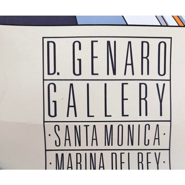 Artist - Patrick Nagel Title - Genaro gallery poster Signed - in the plate Edition - Mirage Editions Year - 1986 Medium -...