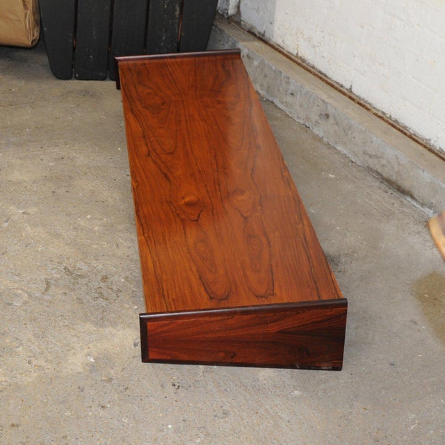 Vintage Wooden Floating Wall Console, 1960s For Sale - Image 3 of 8
