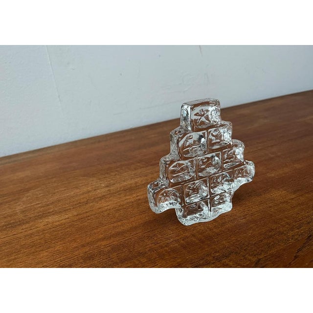 Vintage German Glass X-Mas Tree Candleholder from Wiesenthalhütte, 1970s For Sale - Image 6 of 18